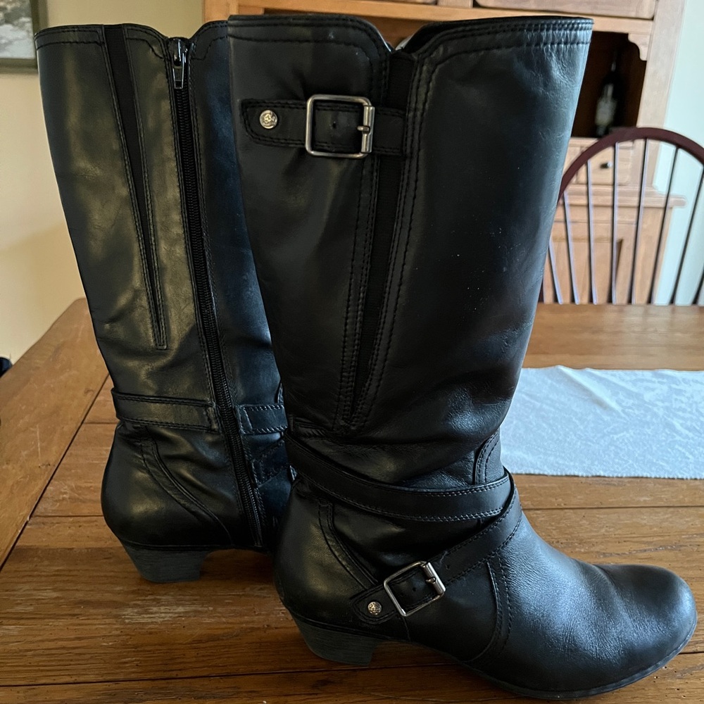 Rockport Ashlyn Boot. Black leather.
